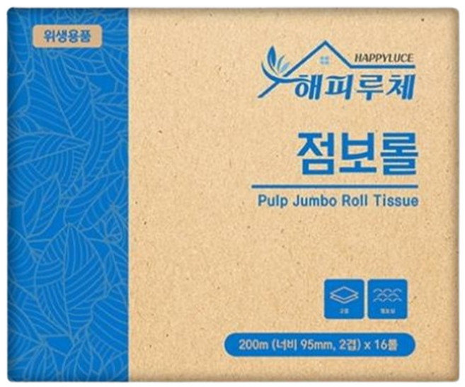 해피루체 2겹 점보롤, 200m, 16롤, 1개