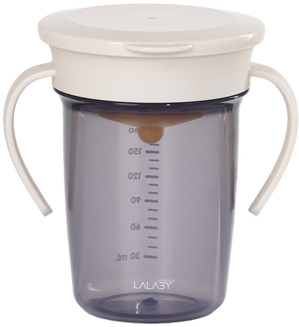 랄라비 360 흘림방지컵, 240ml, 1개, Ivory