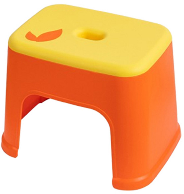 블럭마트 욕실 컬러풀 욕실의자, 오렌지