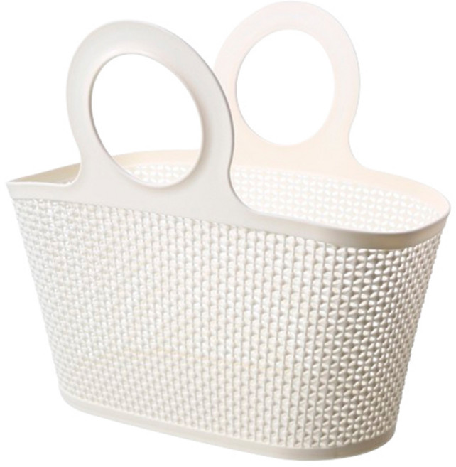 블럭마트 말랑말랑 부드러운 욕실 목욕바구니, 베이지
