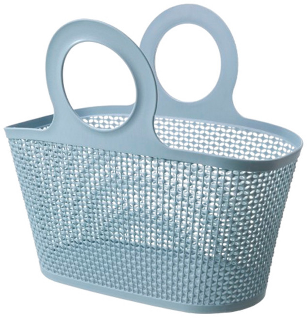블럭마트 말랑말랑 부드러운 욕실 목욕바구니, 블루