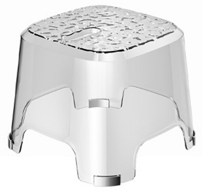 블럭마트 투명 욕실의자, 화이트