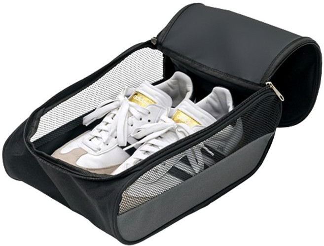 바디공식 스포츠 경량 메쉬 신발주머니, 그레이, 1개