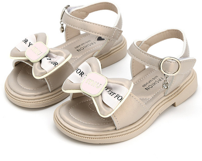 래빗풋 여아용 미우 리본 샌들