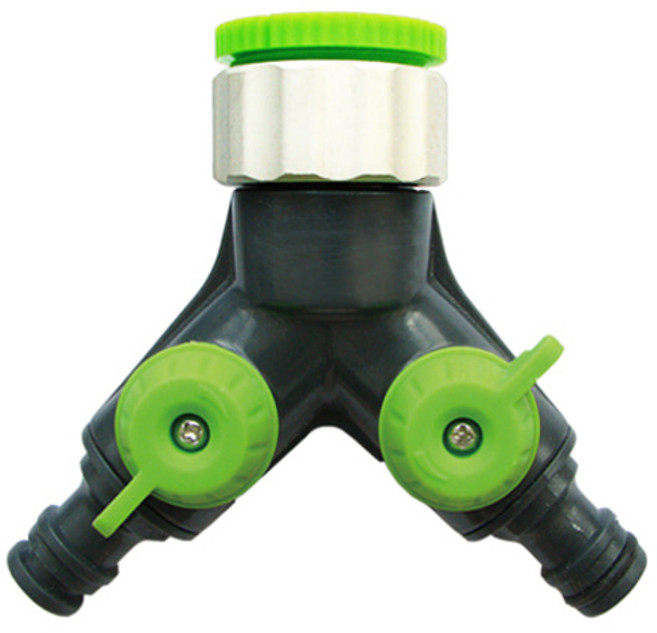 다농 수도 호스 피팅 부속 2분배기 3129, 1개, 혼합색상