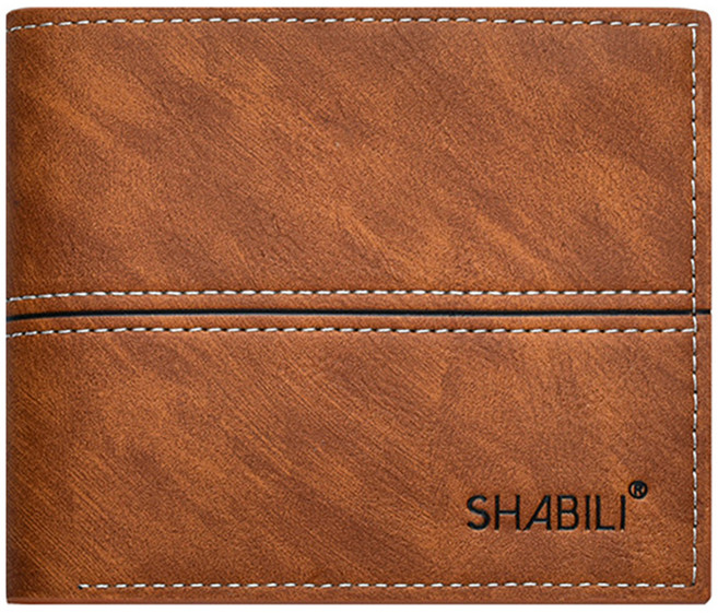 아펙토 남성용 콘트라스트 스티치 반지갑