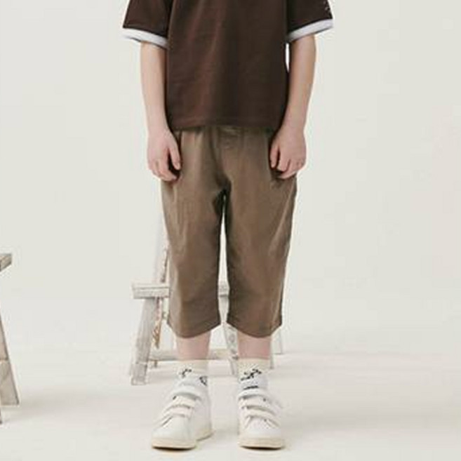 빈 남아용 주름 7부 팬츠 BY21PT03KK