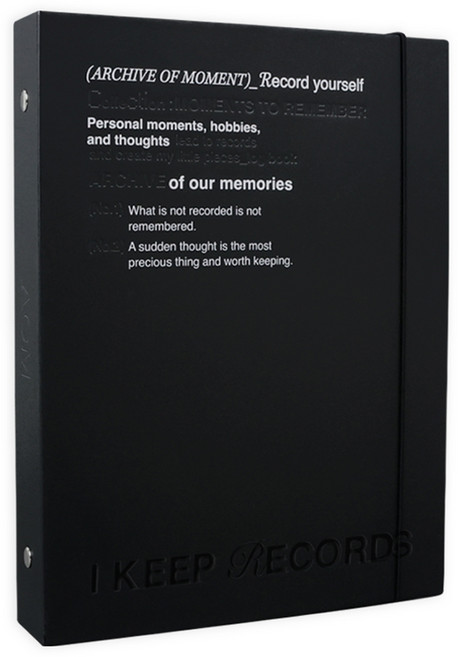 워너디스 아카이브 AOM A5 포카 바인더 커버 6공, 02 블랙, 1개