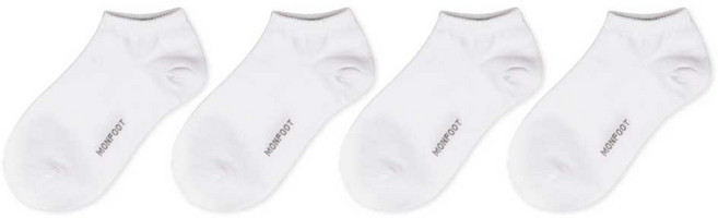 몬풋 프리미엄 데일리 무지 발목 양말 4족 세트