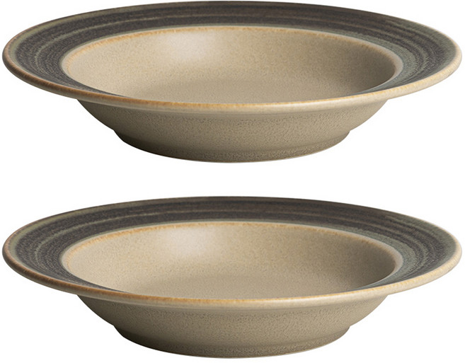 카네수즈 파스타볼 24cm, 카즈마 브라운, 2개