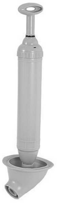 맥라이프 화장실 압축 변기 관통 뚫어뻥 커브형, 그레이