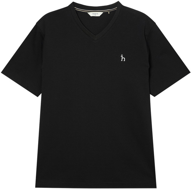 헤지스 남성용 면혼방 브이넥 반팔 티셔츠