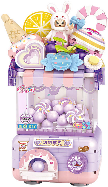 LOZ 스윗뽑기 시리즈 나노블록, 01 롤링캔디뽑기, 1개