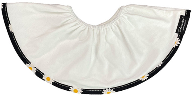 쉐리네뜨 쉐리빕 돌려쓰는 턱받이 침받이, 데이지블랙, 1개입, 1개