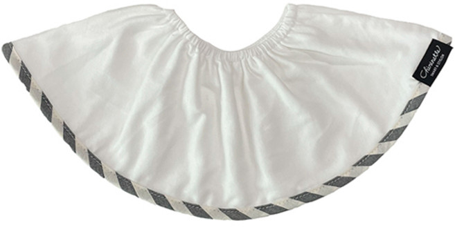 쉐리네뜨 쉐리빕 돌려쓰는 턱받이 침받이, 빅스트라이프 블랙, 1개입, 1개