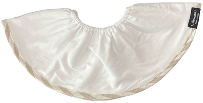 쉐리네뜨 쉐리빕 돌려쓰는 턱받이 침받이, 빅스트라이프 베이지, 1개입, 1개