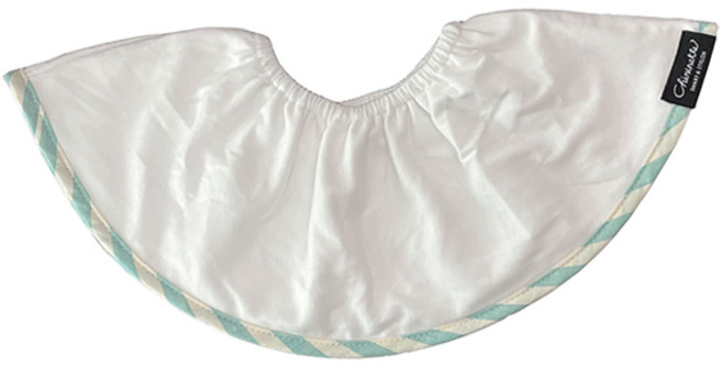 쉐리네뜨 쉐리빕 돌려쓰는 턱받이 침받이, 빅스트라이프 민트, 1개입, 1개