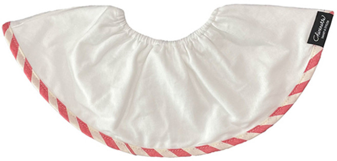 쉐리네뜨 쉐리빕 돌려쓰는 턱받이 침받이, 빅스트라이프 레드, 1개입, 1개