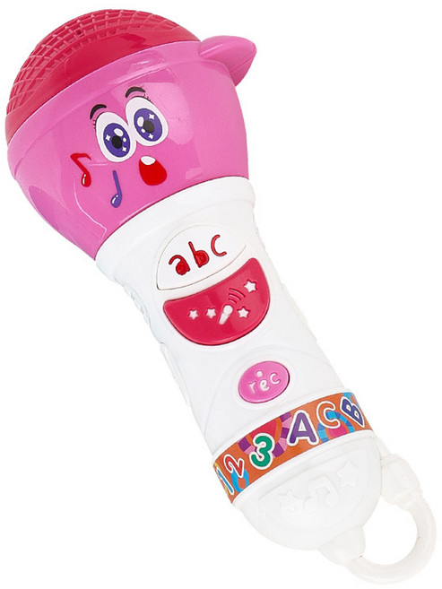 캐스비 플레이 씽씽마이크 완구, 핑크, 1개