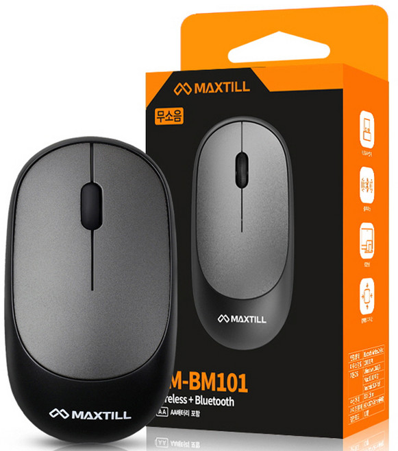 맥스틸 블루투스 무선무소음마우스 / GM-BM101, 상세 설명 참조, 상세 설명 참조