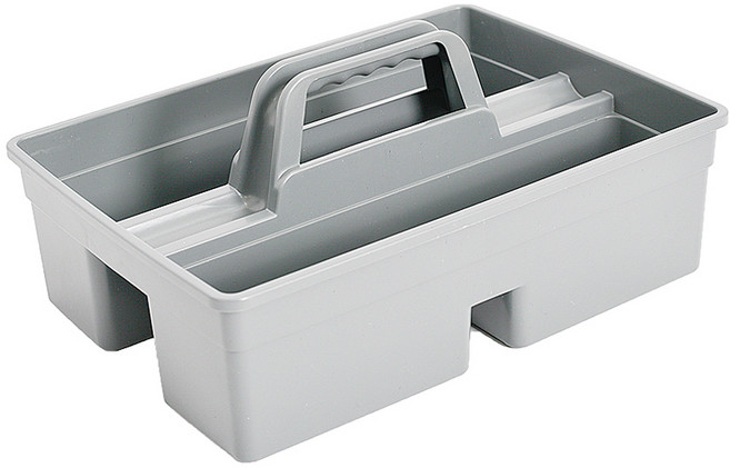 크린메이트 청소용품 바구니 용기, 그레이, 1개