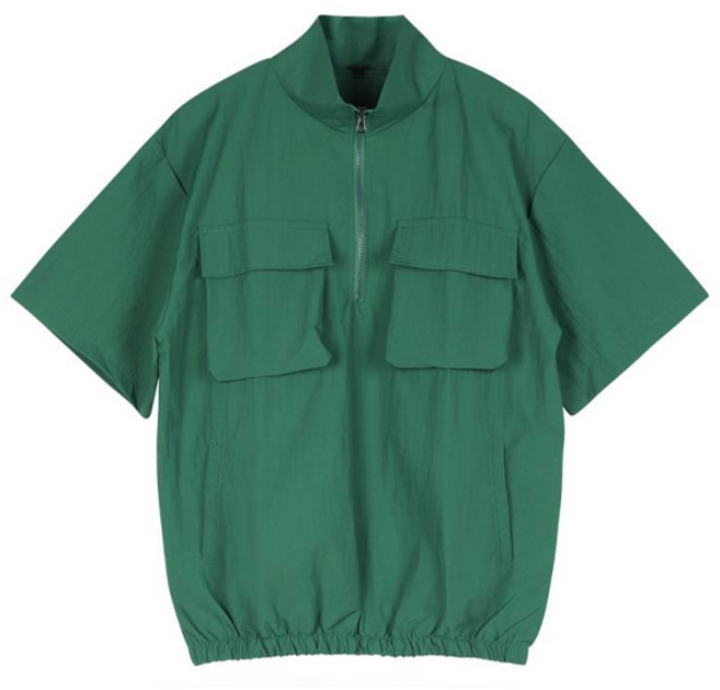 럭스골프 남성용 스트리트 아웃포켓 반팔 아노락 PF4M803