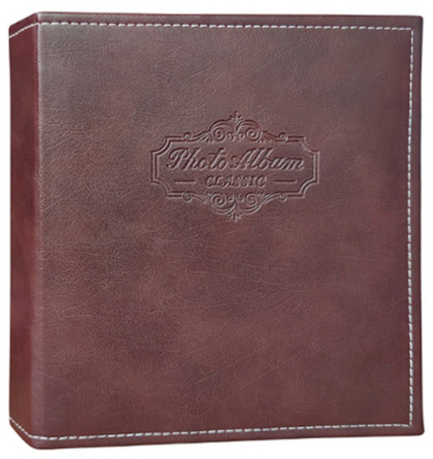 알파커머스 접착식 포토앨범, 브라운, 50매