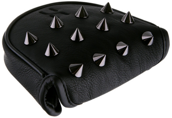 헨리스튜어트 이니셜로고 스터드 반달형 퍼터커버, 블랙, 1개