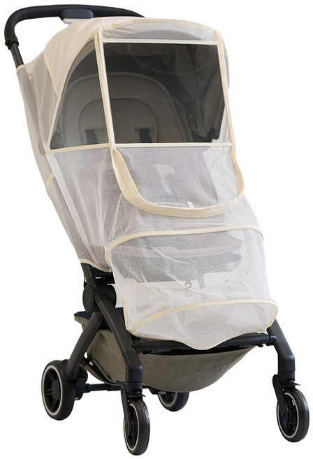 오맘 휴대용 유모차 모기장 커버, 아이보리, 1개