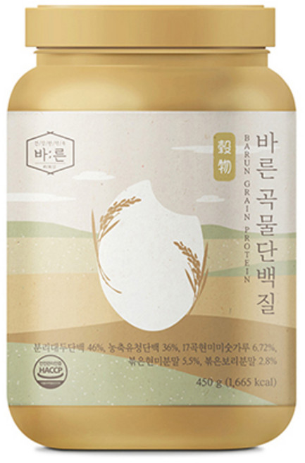바른 곡물단백질, 1개, 450g