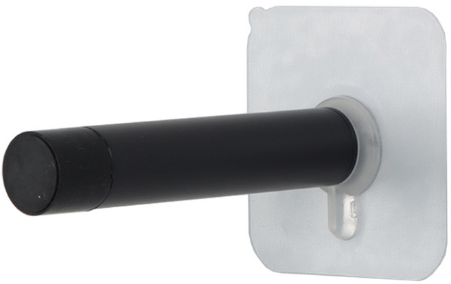 올고르 무타공 접착식 일자도어 스토퍼 블랙, 1개