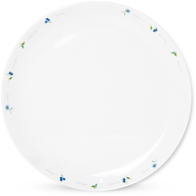 바칠레 유로피안 카모마일 원형접시, 화이트, 1개