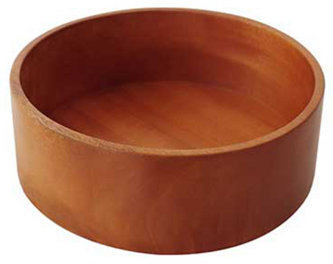 부엌다옴 마호가니 우드 블록 샐러드볼 특대 23cm, 혼합색상, 1개