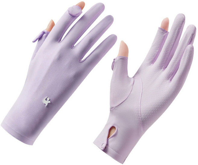 여성용 지앤와이 슬림 여름 선스크린 터치 2컷 장갑 양손착용 논슬립단추