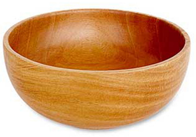 부엌다옴 마호가니 우드 이지 시리얼볼 15cm, 혼합색상, 1개