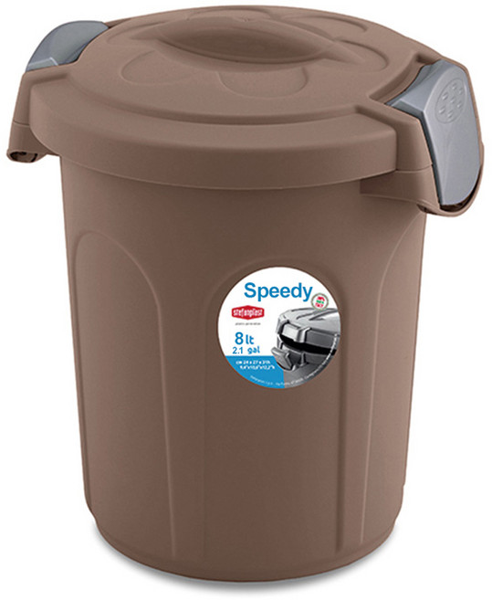 스테판플라스트 강아지 사료보관통 2.78kg, 도브그레이, 8L, 1개