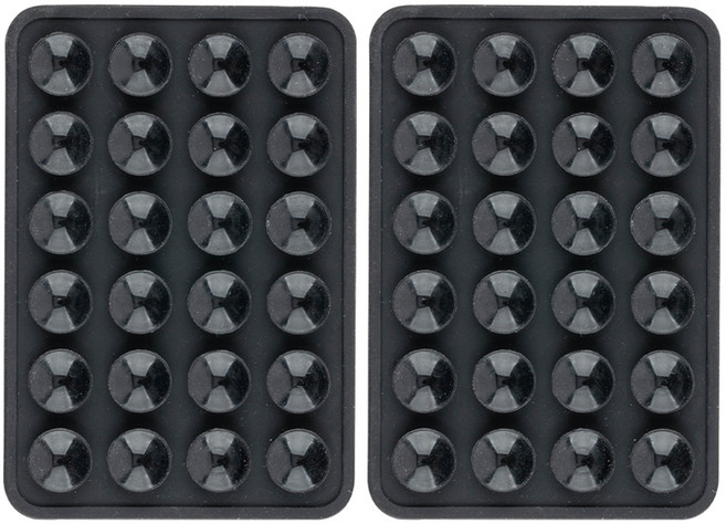 구스페리 파스텔 흡착식 실리콘 부착 패드, 블랙, 2개