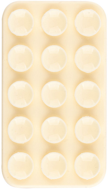 구스페리 미니 파스텔 양면 흡착식 실리콘 부착 패드, 베이지, 1개