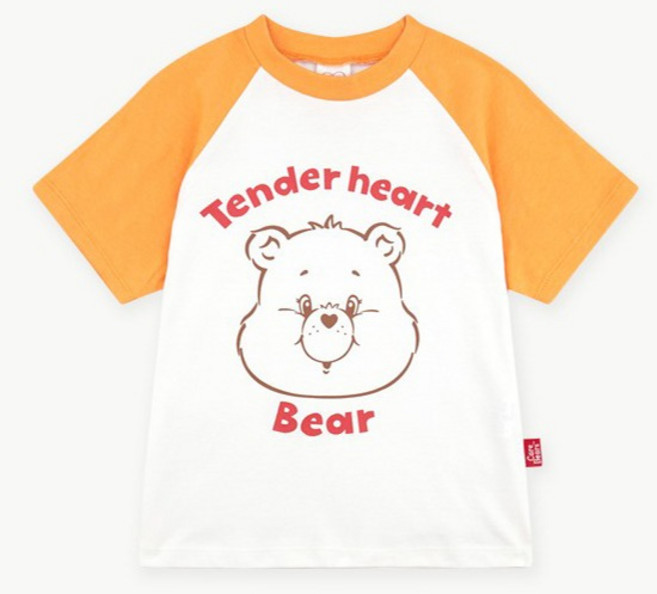 Care Bears 兒童系列 柔情熊配色拉克蘭T恤