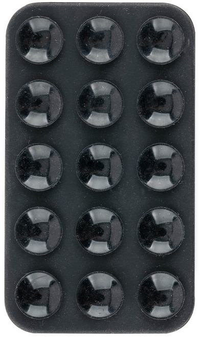 구스페리 미니 파스텔 양면 흡착식 실리콘 부착 패드, 블랙, 1개