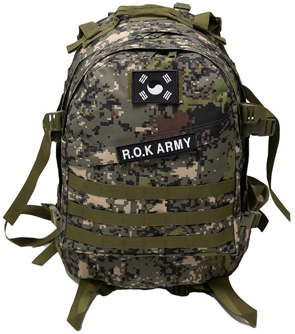 테라우드 K 솔져 군용가방 고급형 45L + 태극기 패치 + R.O.K ARMY 패치 세트