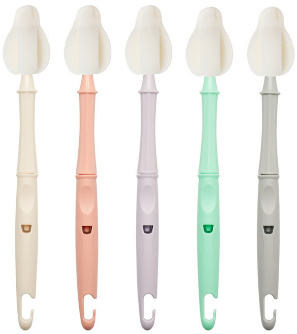 리에또 클린 롱 젖꼭지솔, 5개, 혼합색상