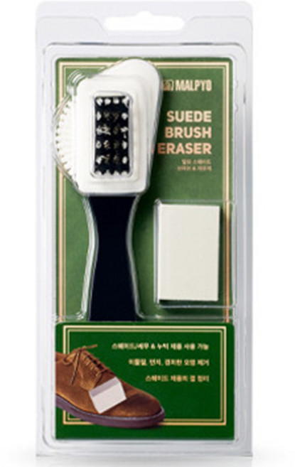 말표 스웨이드 브러쉬 + 지우개 신발관리용품, 혼합색상, 1세트