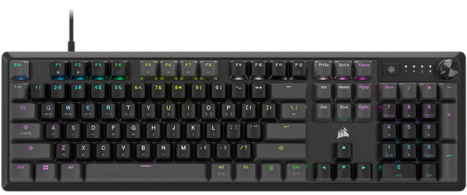 CORSAIR 海盜船 K70 RGB CORE 電競機械式鍵盤, 灰色, 製造商軸, K70 CORE