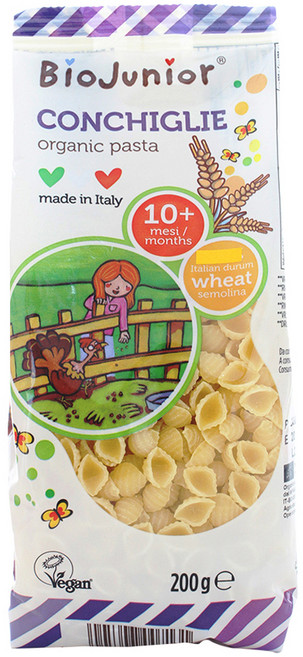 바이오주니어 유기농 콘킬리에 파스타, 200g, 1개