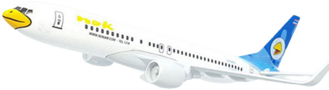 飛機模型, 69 皇雀航空白 737, 1盒