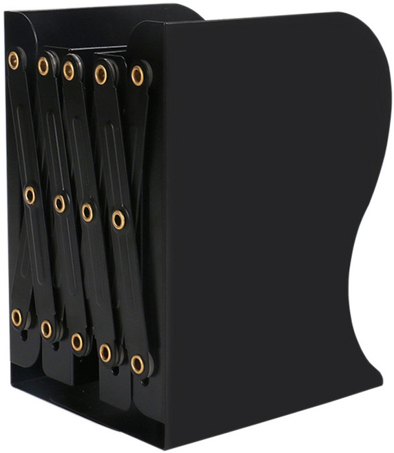 코히모 책상용 길이조절 책꽂이 4W096, 블랙