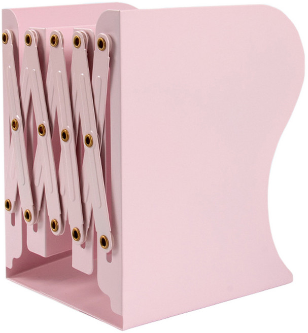 코히모 책상용 길이조절 책꽂이 4W096, 핑크