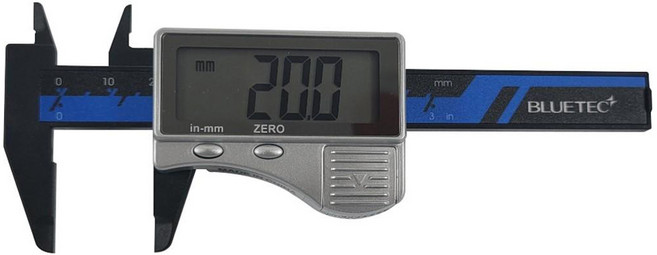 블루텍 디지털 캘리퍼 플라스틱 75mm BD-DC075P, 1개