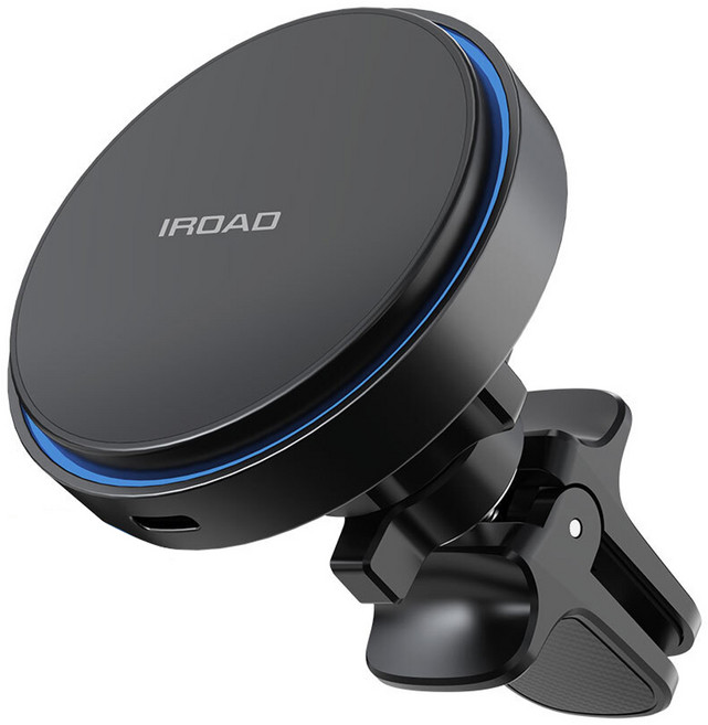 아이로드 맥세이프 차량용 무선 충전 거치대 MG100 + 맥세이프 링 스티커, 혼합색상